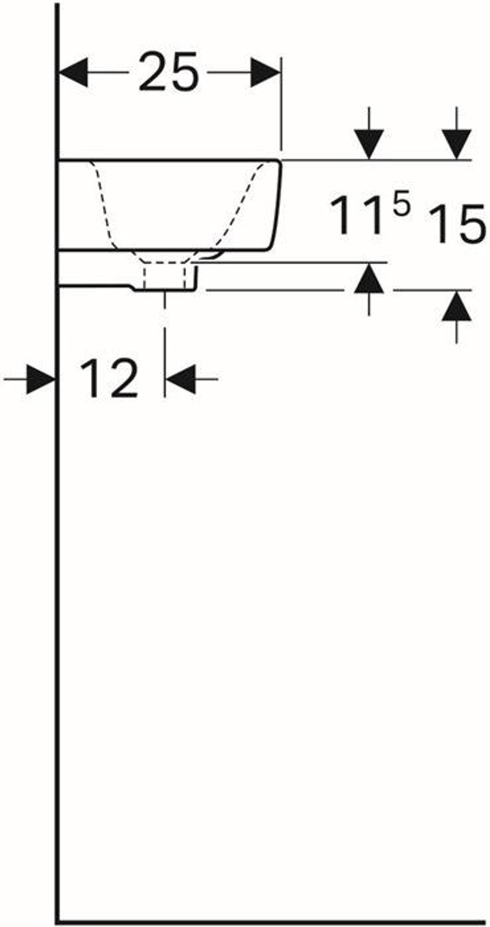 Geberit Handwaschbecken RENOVA COMPACT 5