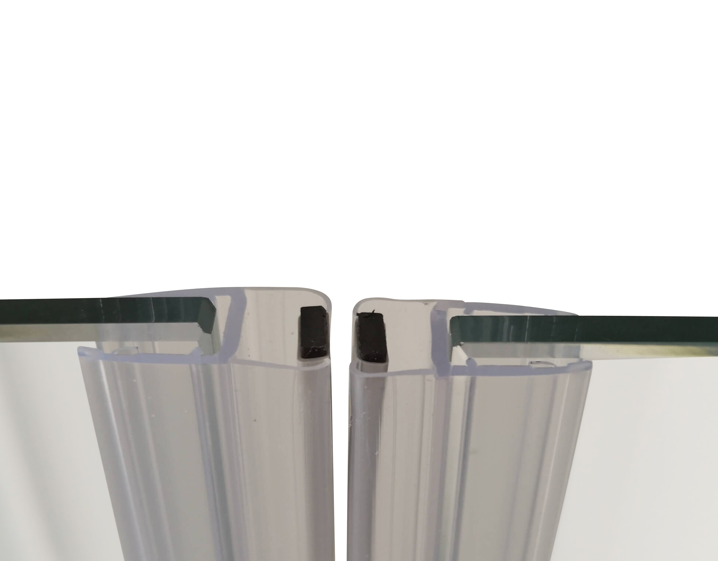 Dusbad Magnetprofil / Dichtung, Länge 2010mm - Set für Pendeltür 2 teilig  Duschabtrennung/ Duschkabine