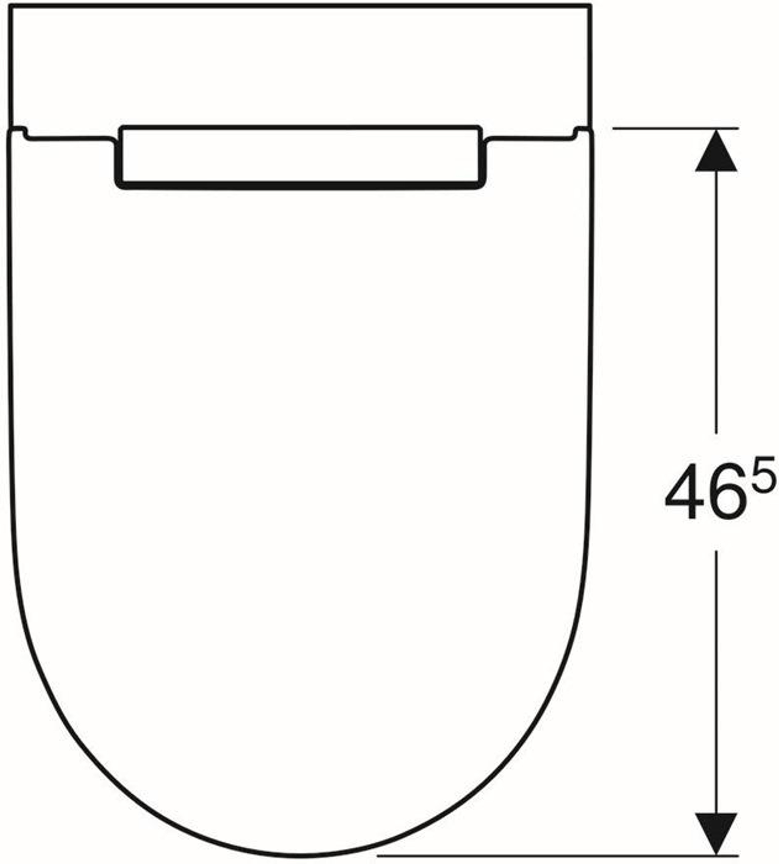 Geberit Wand-Tiefspül-WC ONE mit WC-Sitz