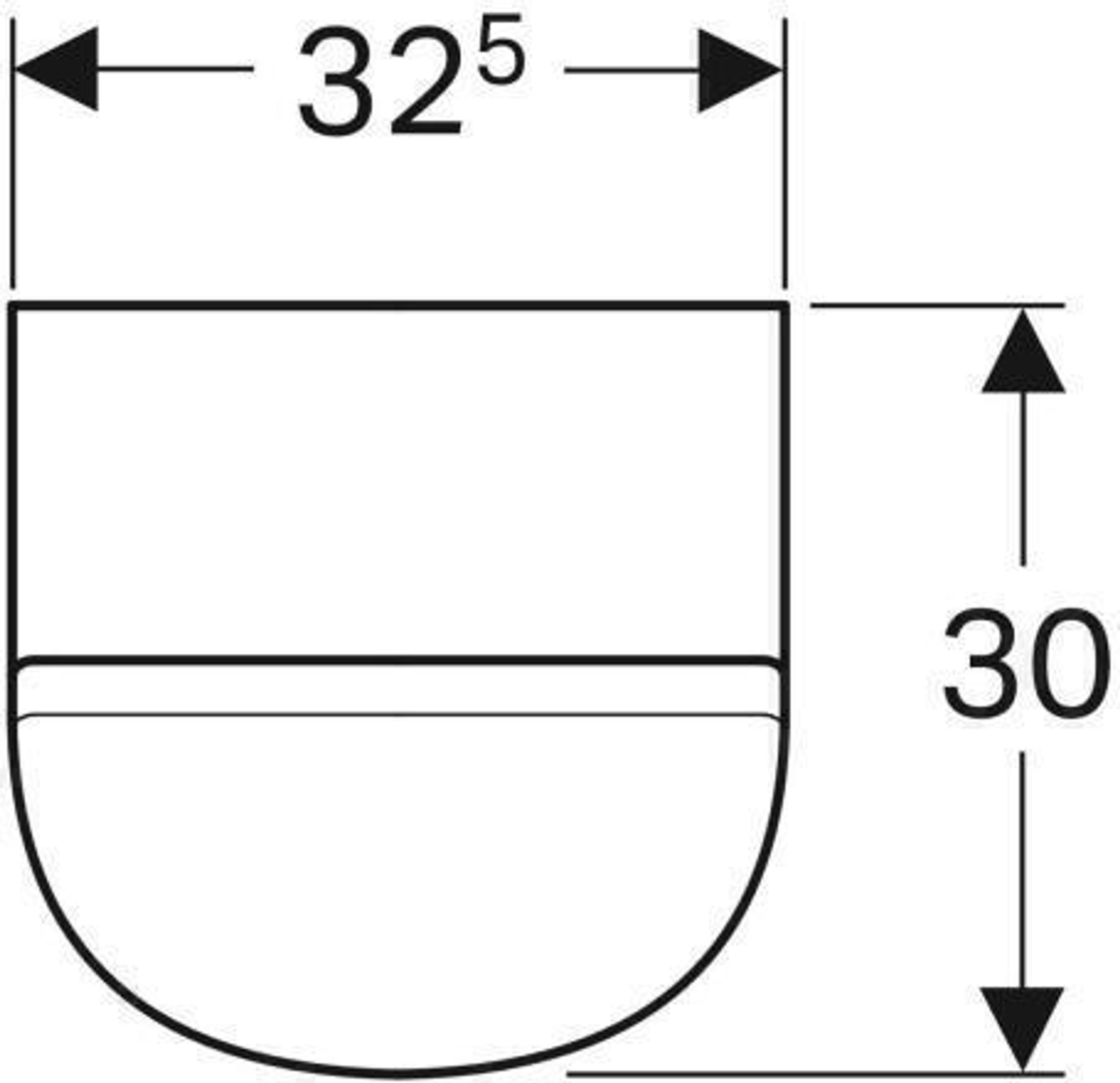 Geberit Urinal RENOVA PLAN m De Zul v hi