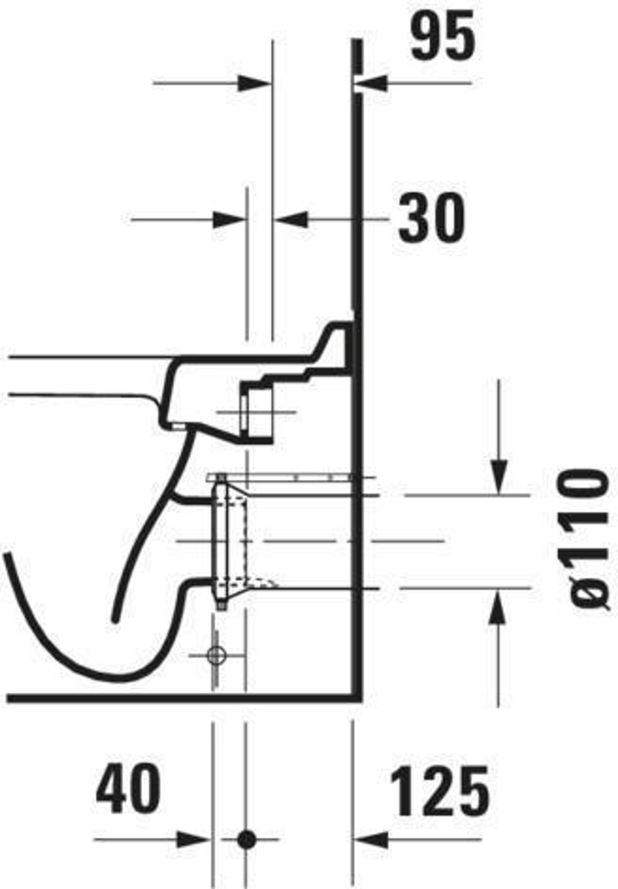 Duravit Stand-WC STARCK 3 ti 360x560mm A