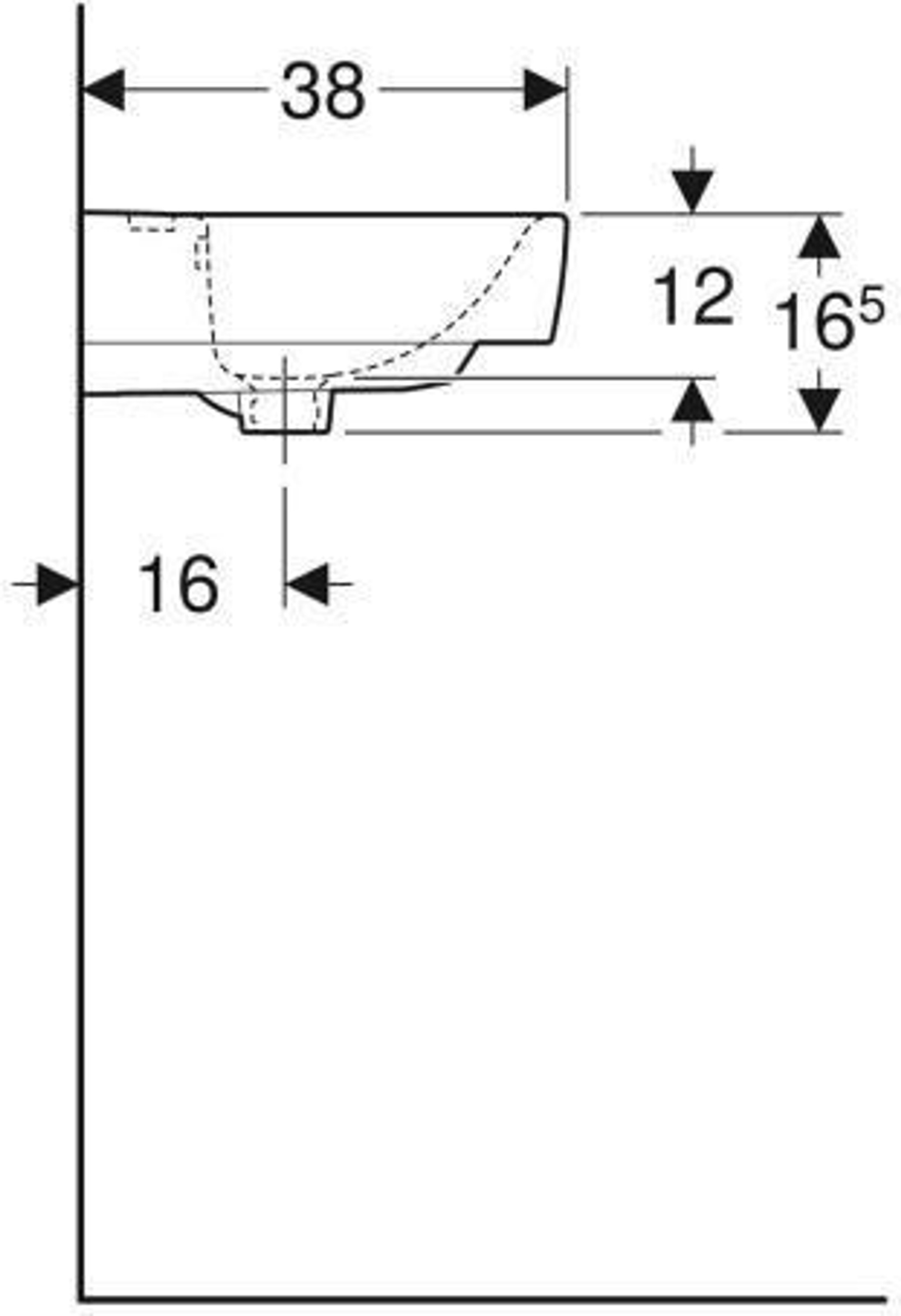 Geberit Handwaschbecken RENOVA PLAN 500x