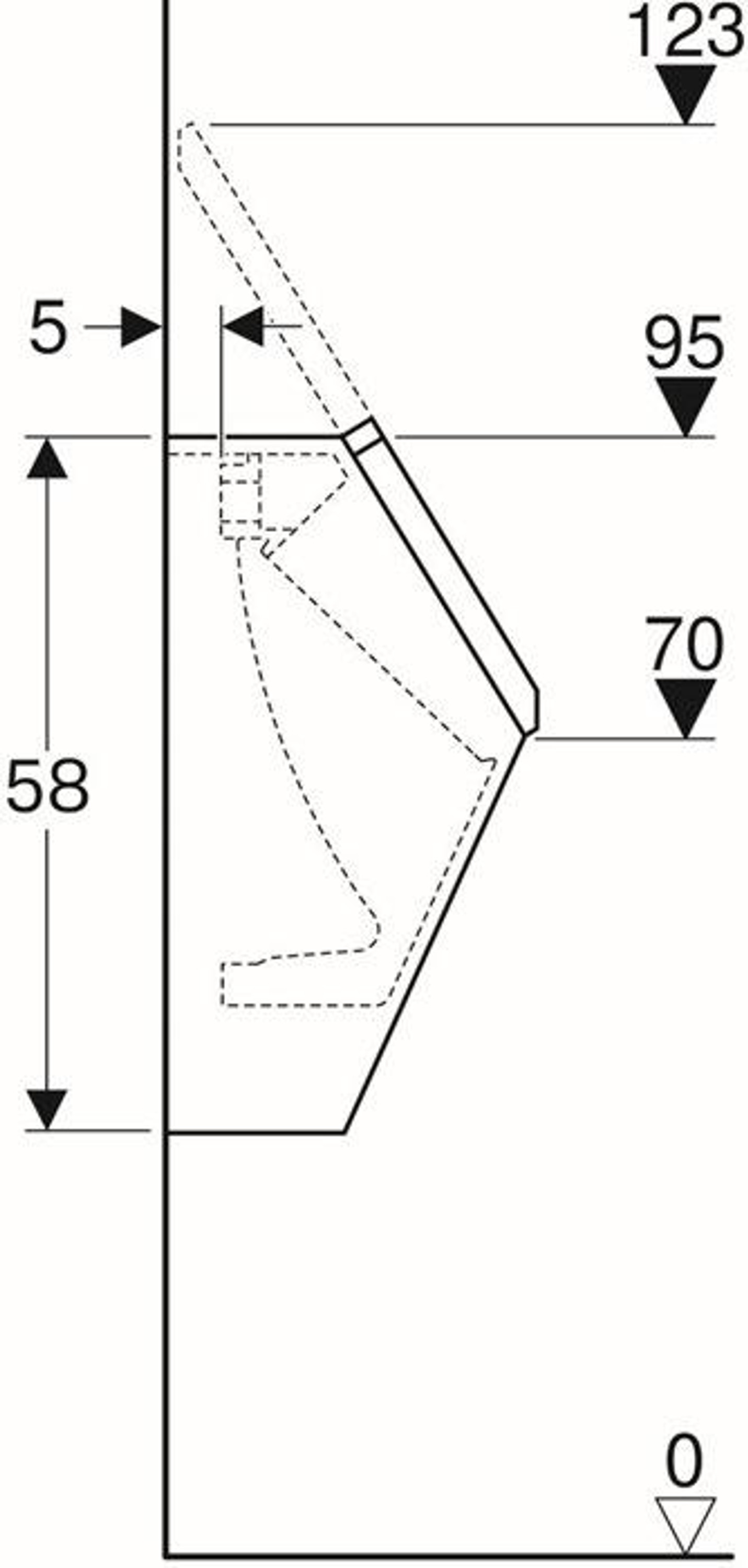 Geberit Urinal RENOVA PLAN m De Zul v hi