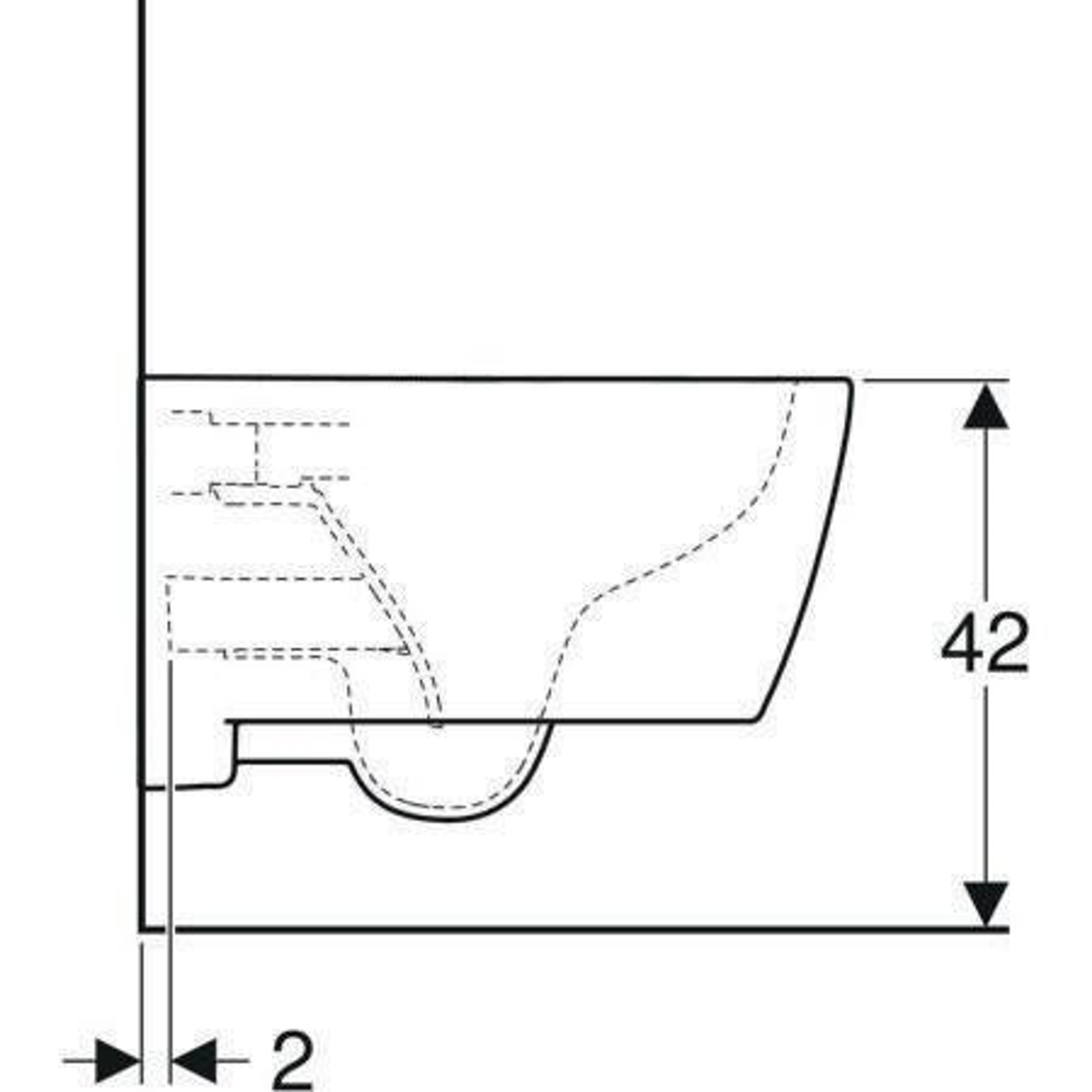 Geberit Wand-Tiefspül-WC iCon Rimfree, g