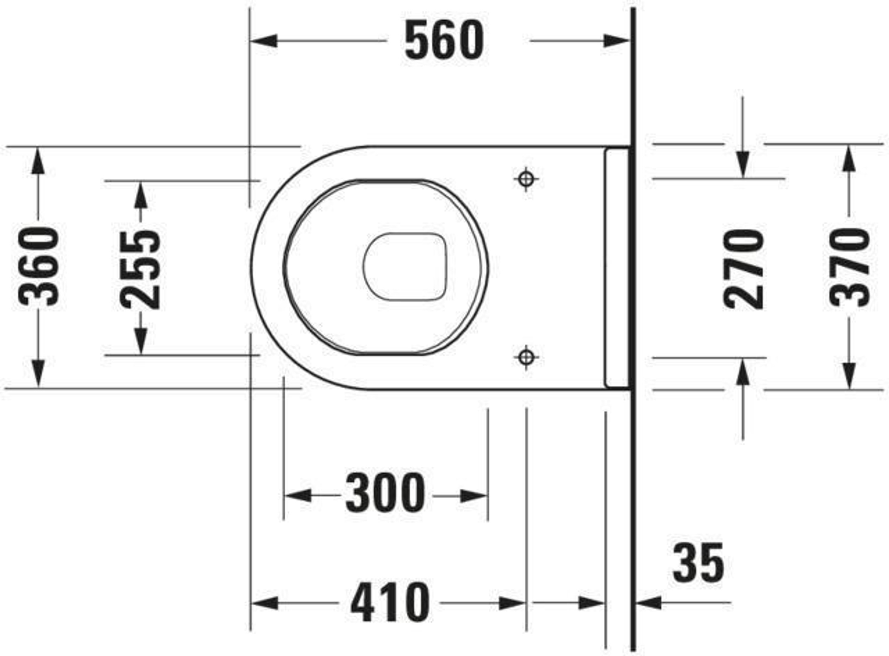 Duravit Stand-WC STARCK 3 ti 360x560mm A