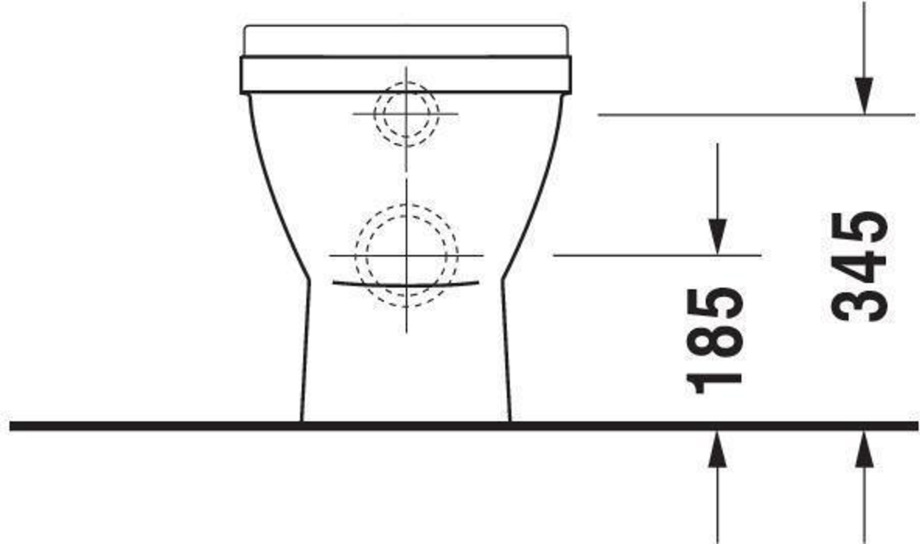 Duravit Stand-WC STARCK 3 ti 360x560mm A