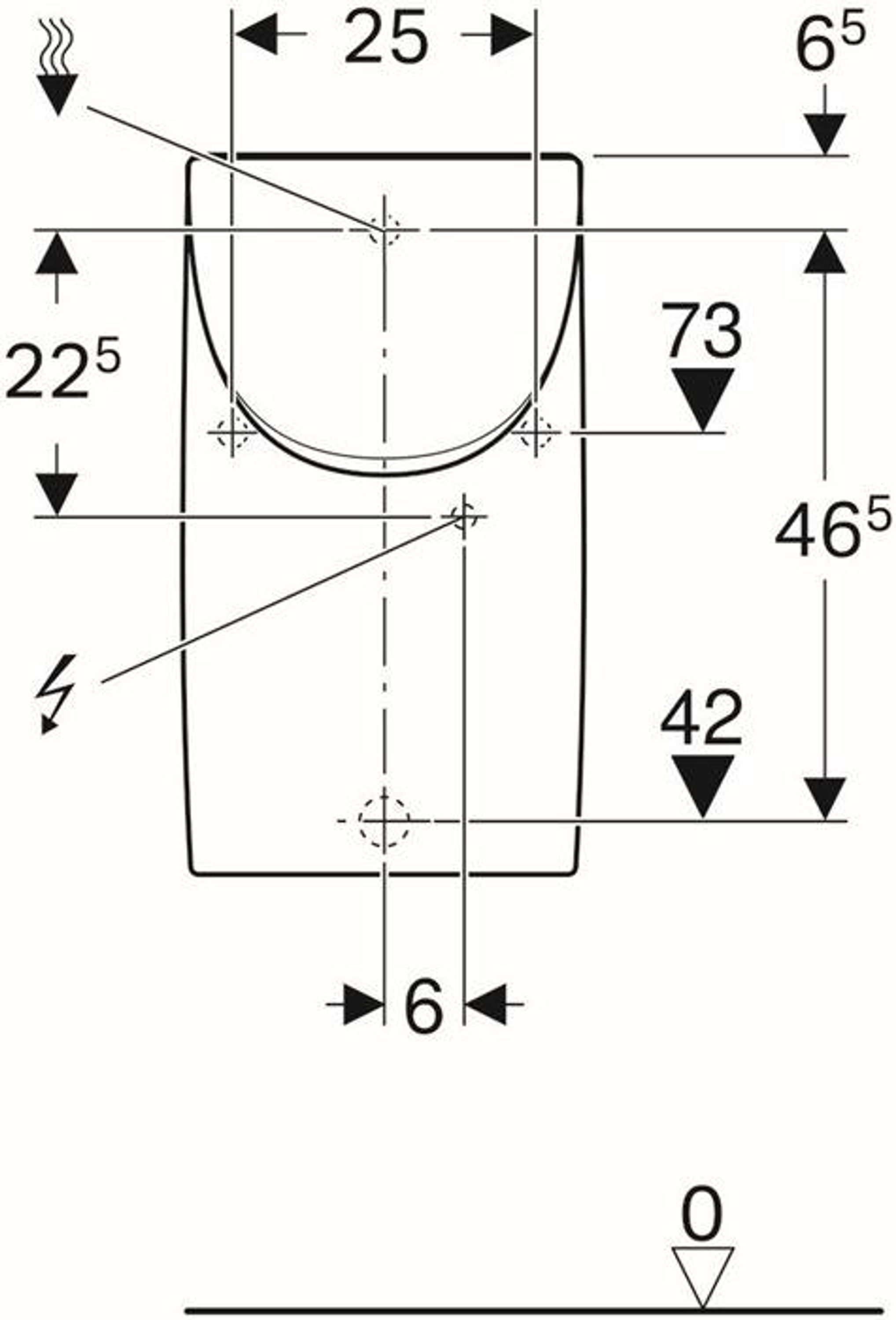 Geberit Urinal RENOVA PLAN m De Zul v hi