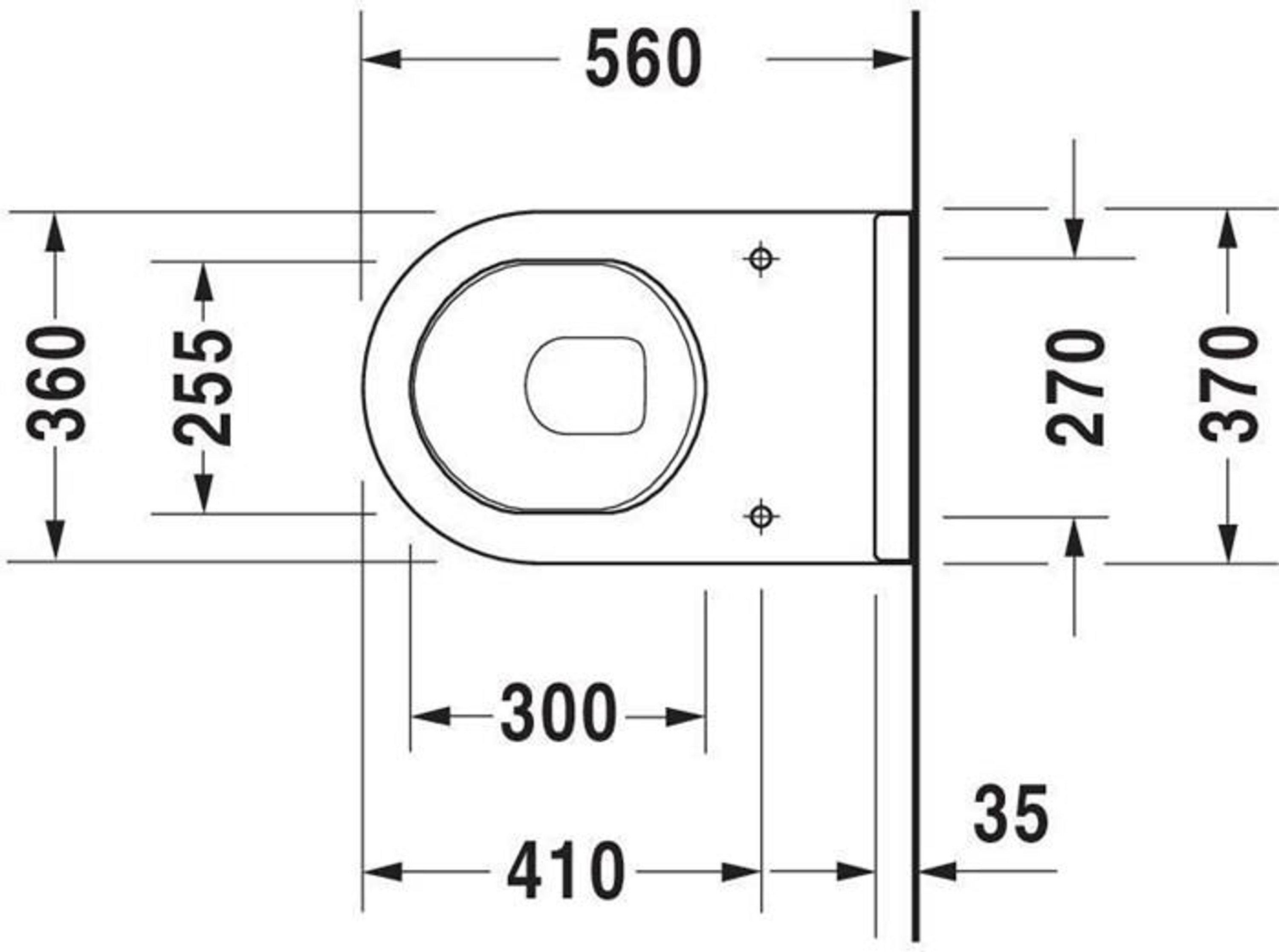 Duravit Stand-WC STARCK 3 ti 360x560mm A