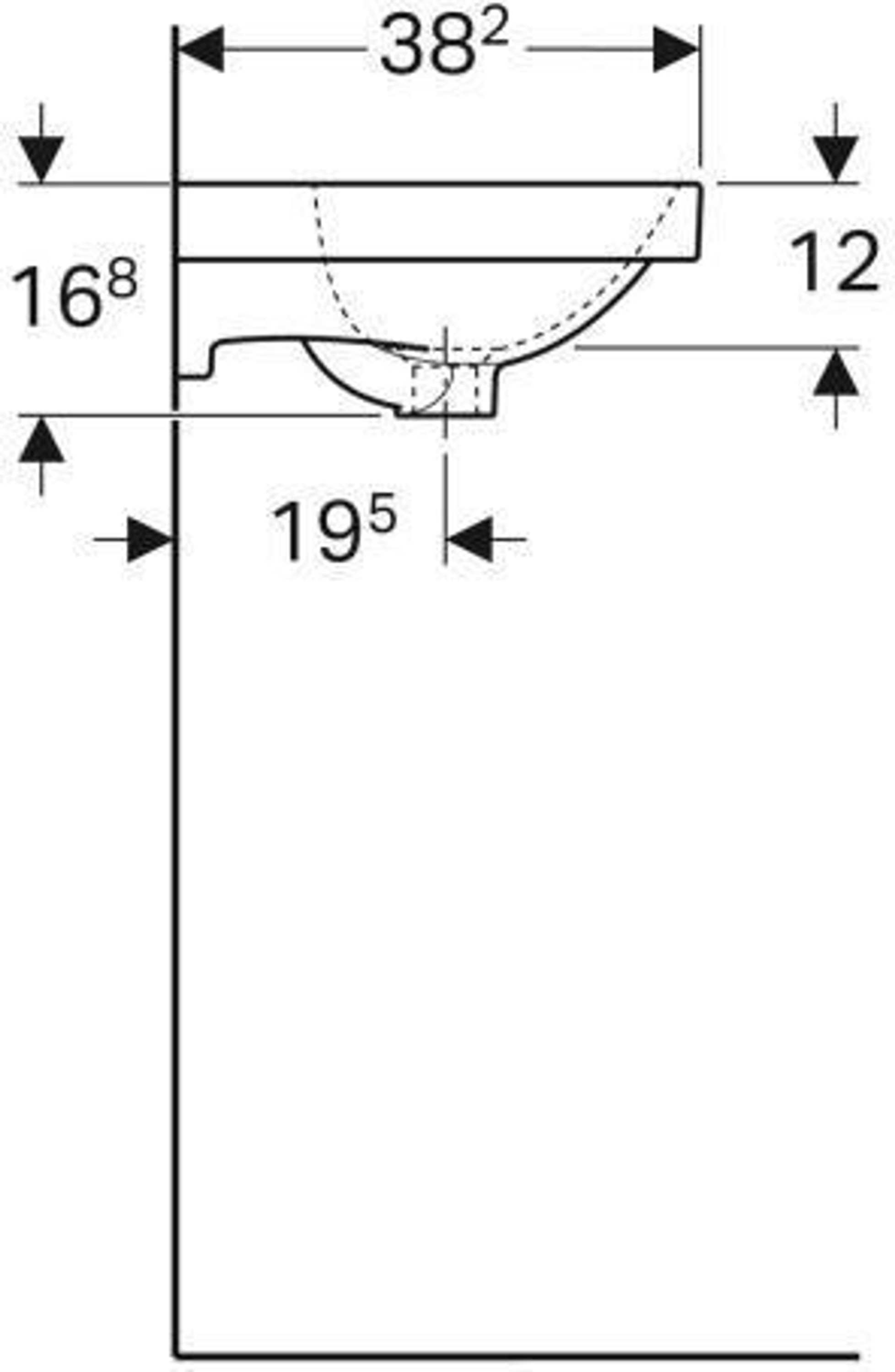 Geberit Handwaschbecken ACANTO 450x382mm