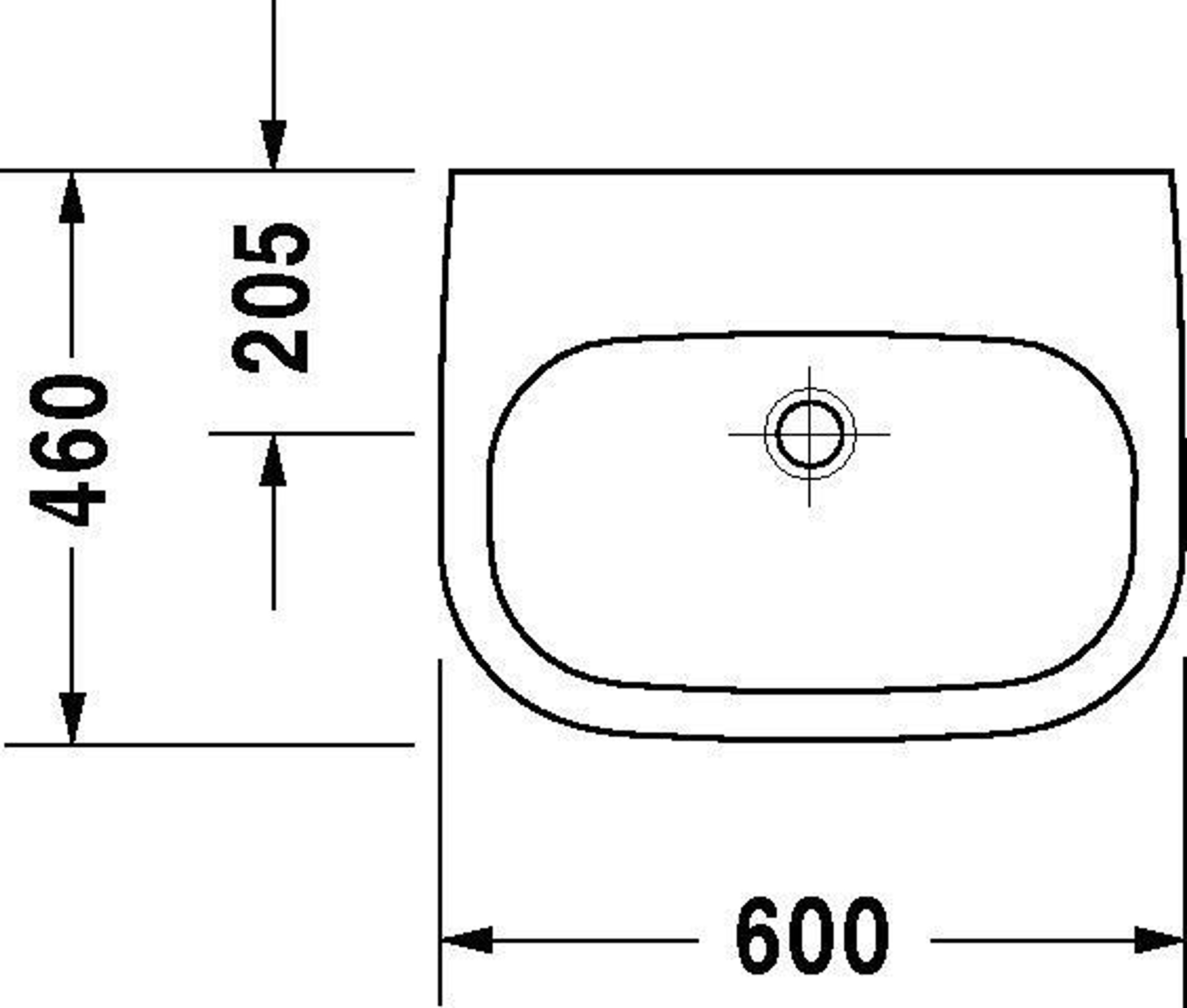 Duravit Waschtisch D-CODE MED o ÜL m HLB