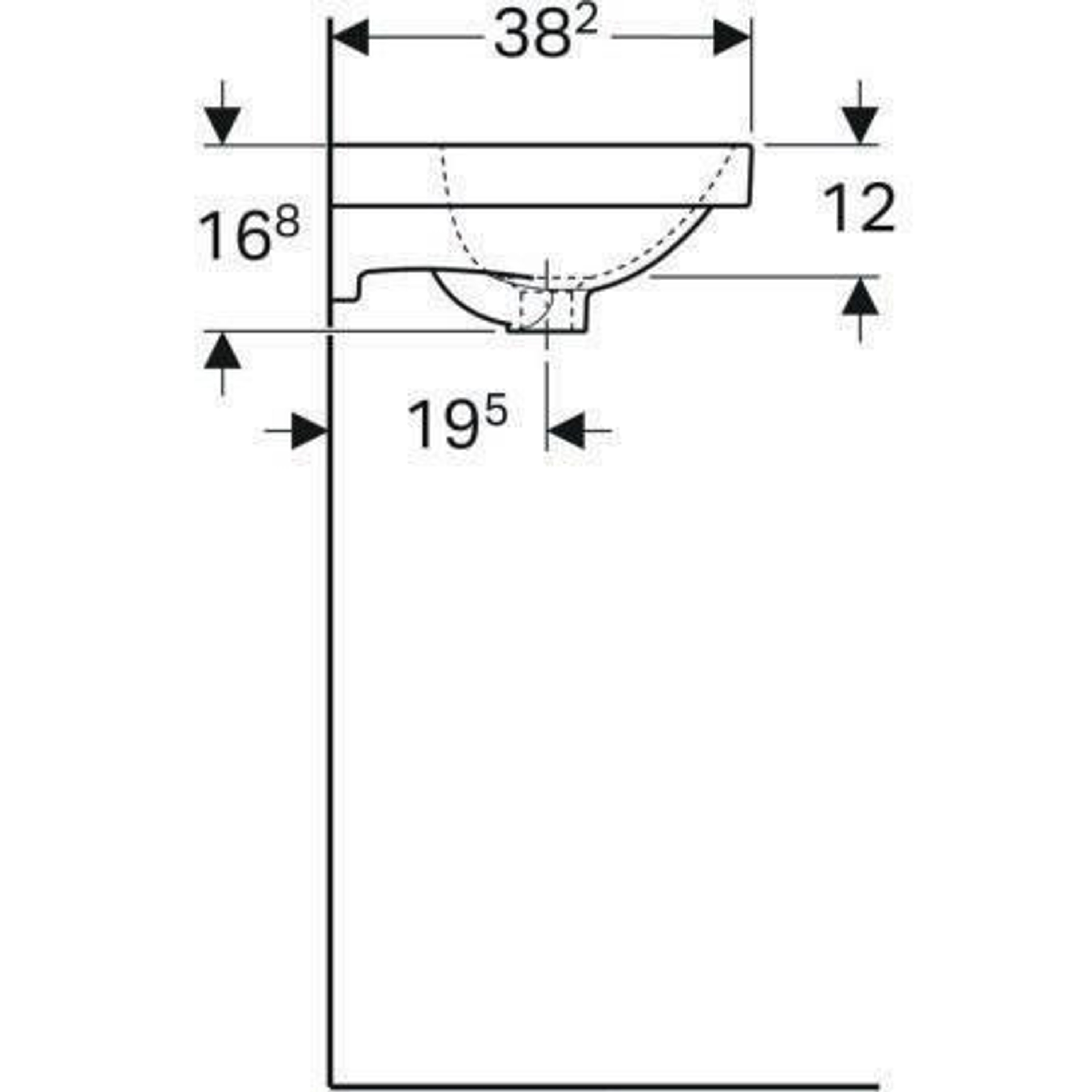 Geberit Handwaschbecken ACANTO 450x382mm