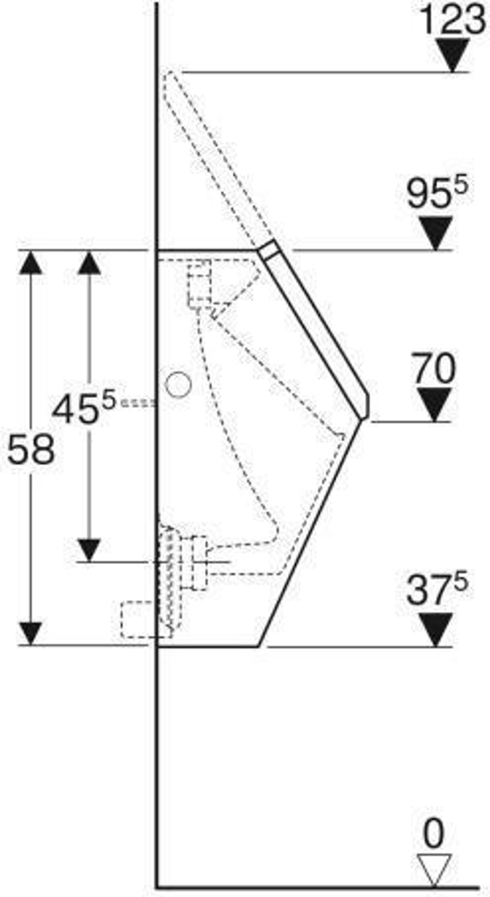 Geberit Urinal RENOVA PLAN m De Zul v hi