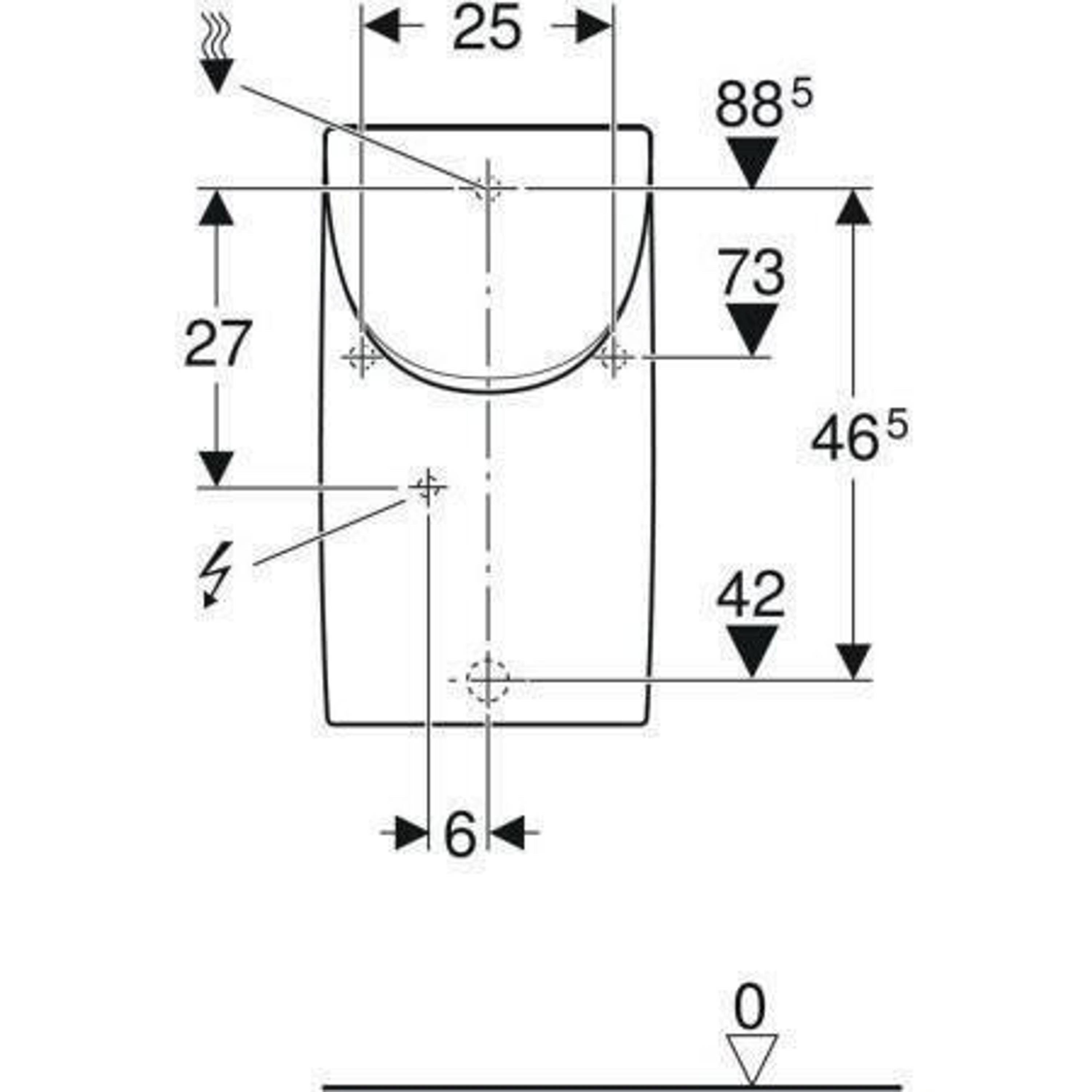 Geberit Urinal RENOVA PLAN m De Zul v hi