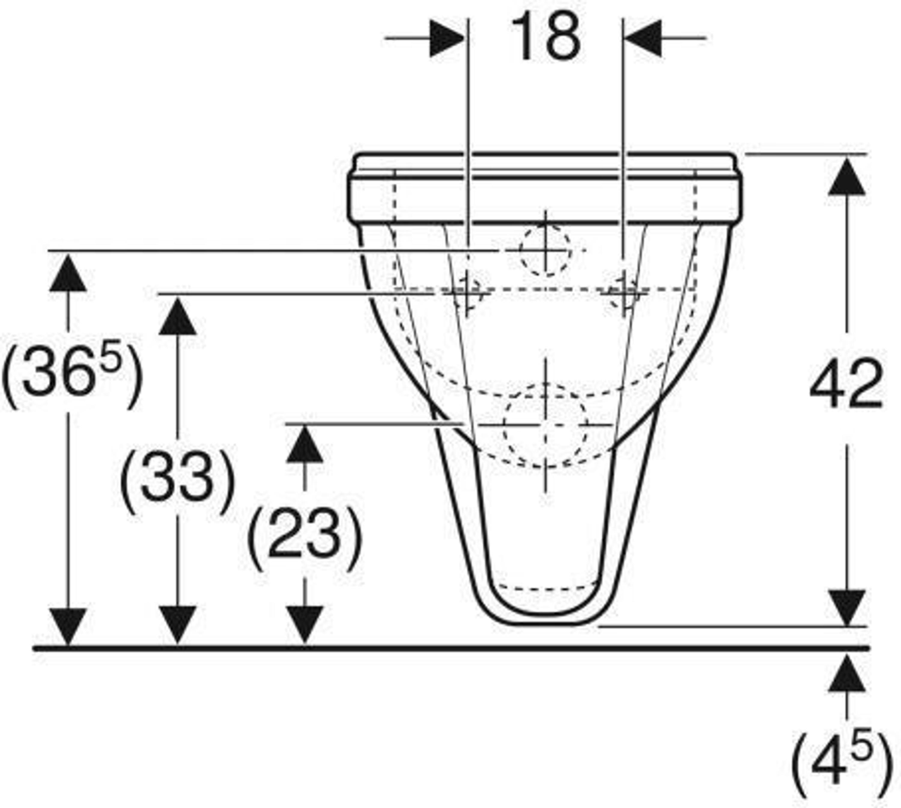 Geberit Wand-Tiefspül-WC RENOVA COMFORT