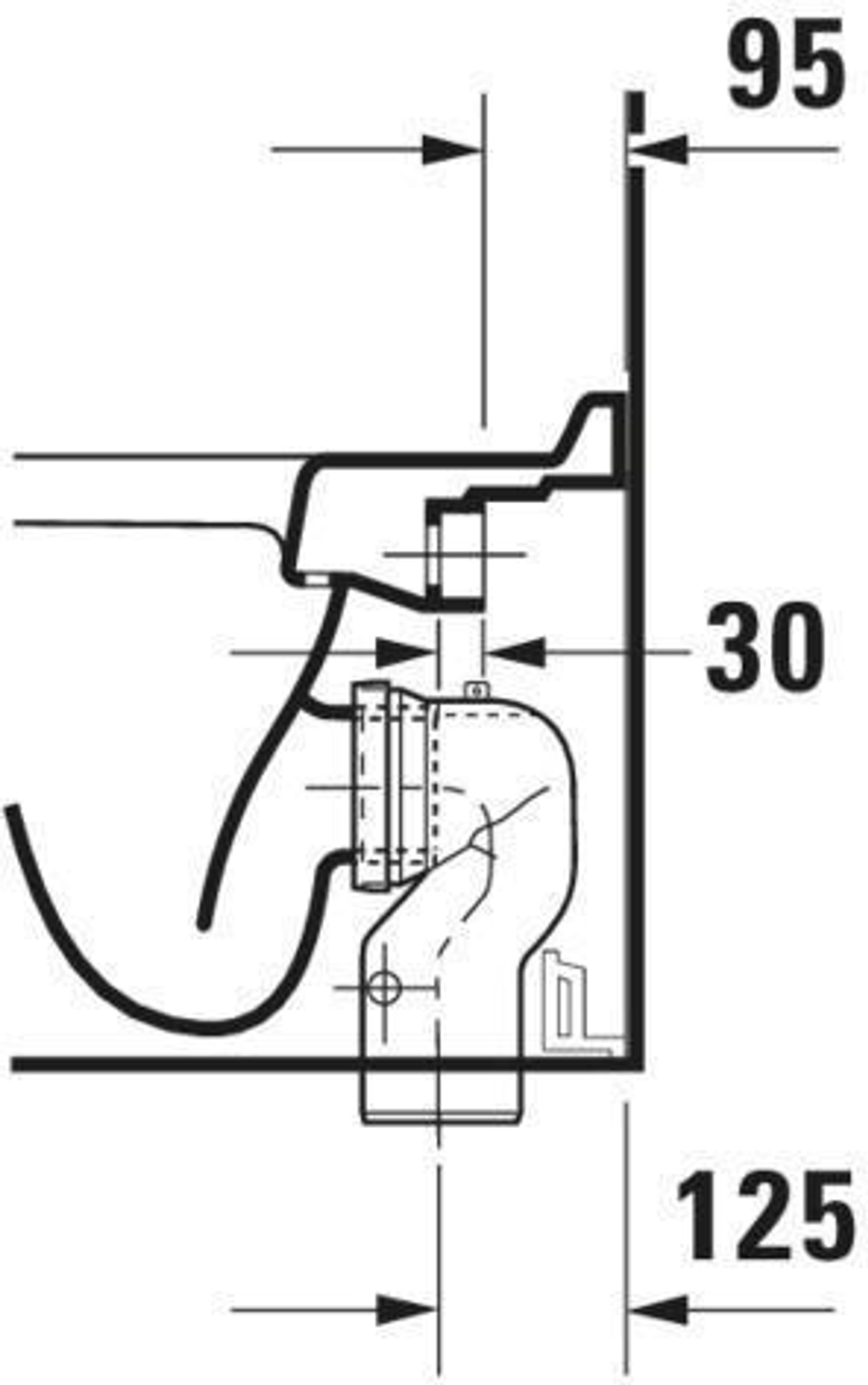 Duravit Stand-WC STARCK 3 ti 360x560mm A