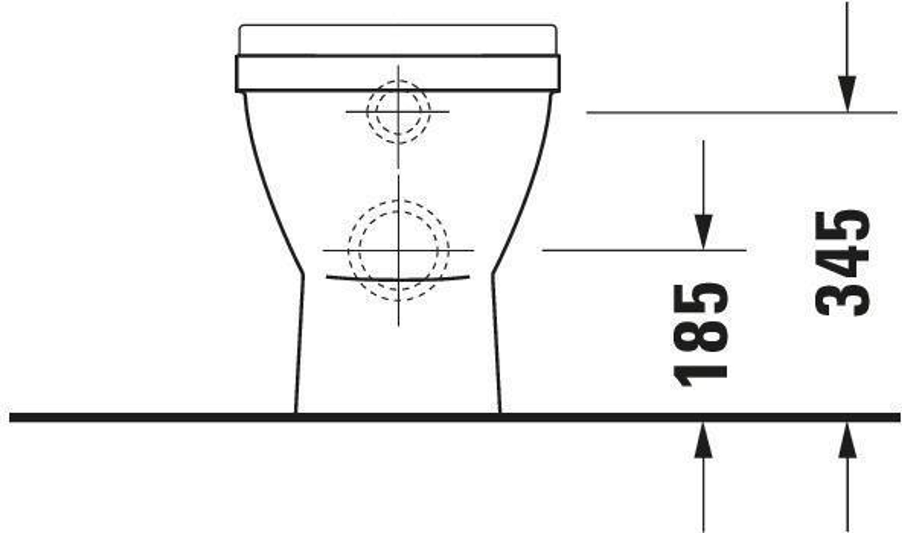 Duravit Stand-WC STARCK 3 ti 360x560mm A