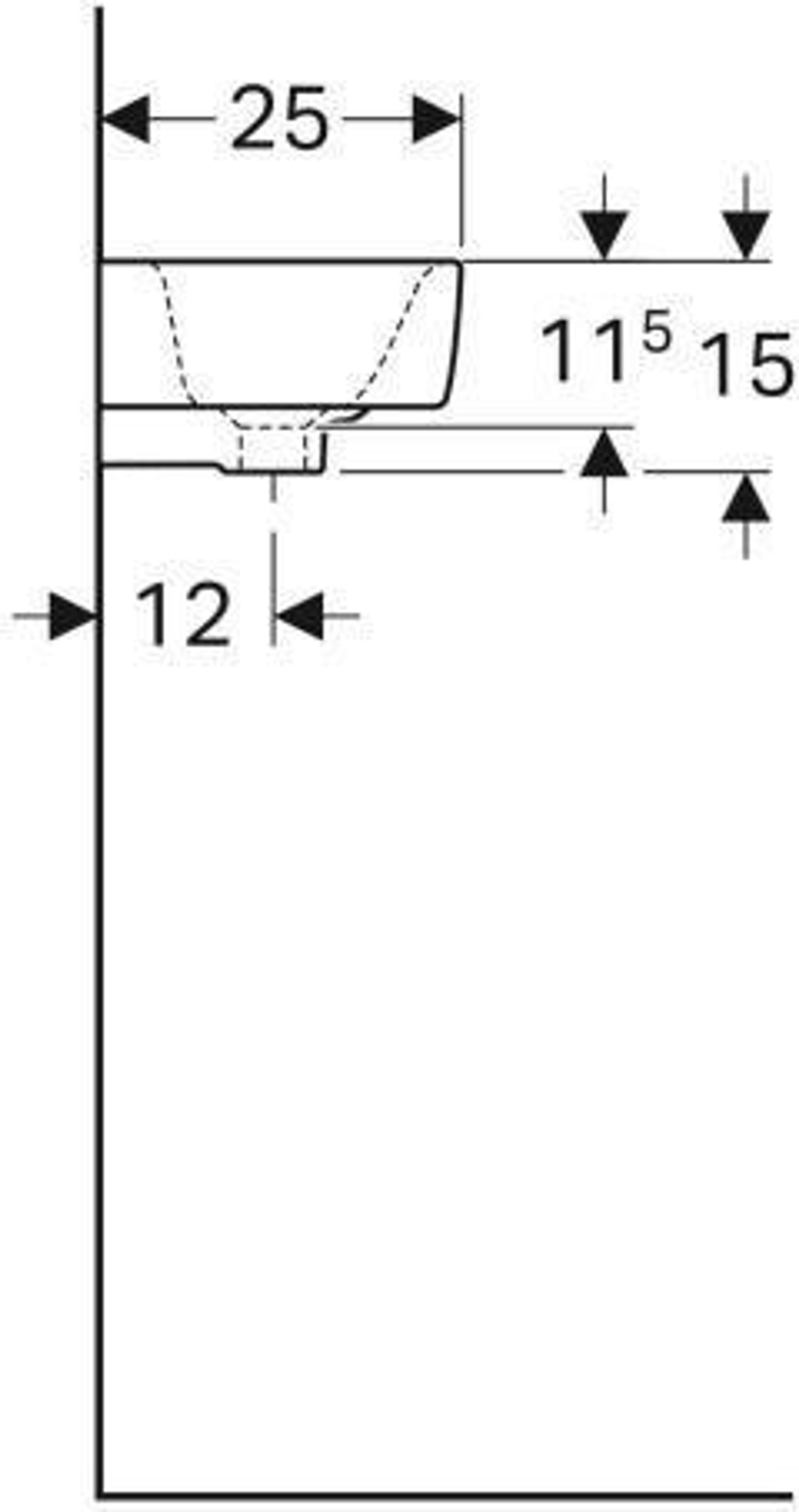 Geberit Handwaschbecken RENOVA COMPACT 5