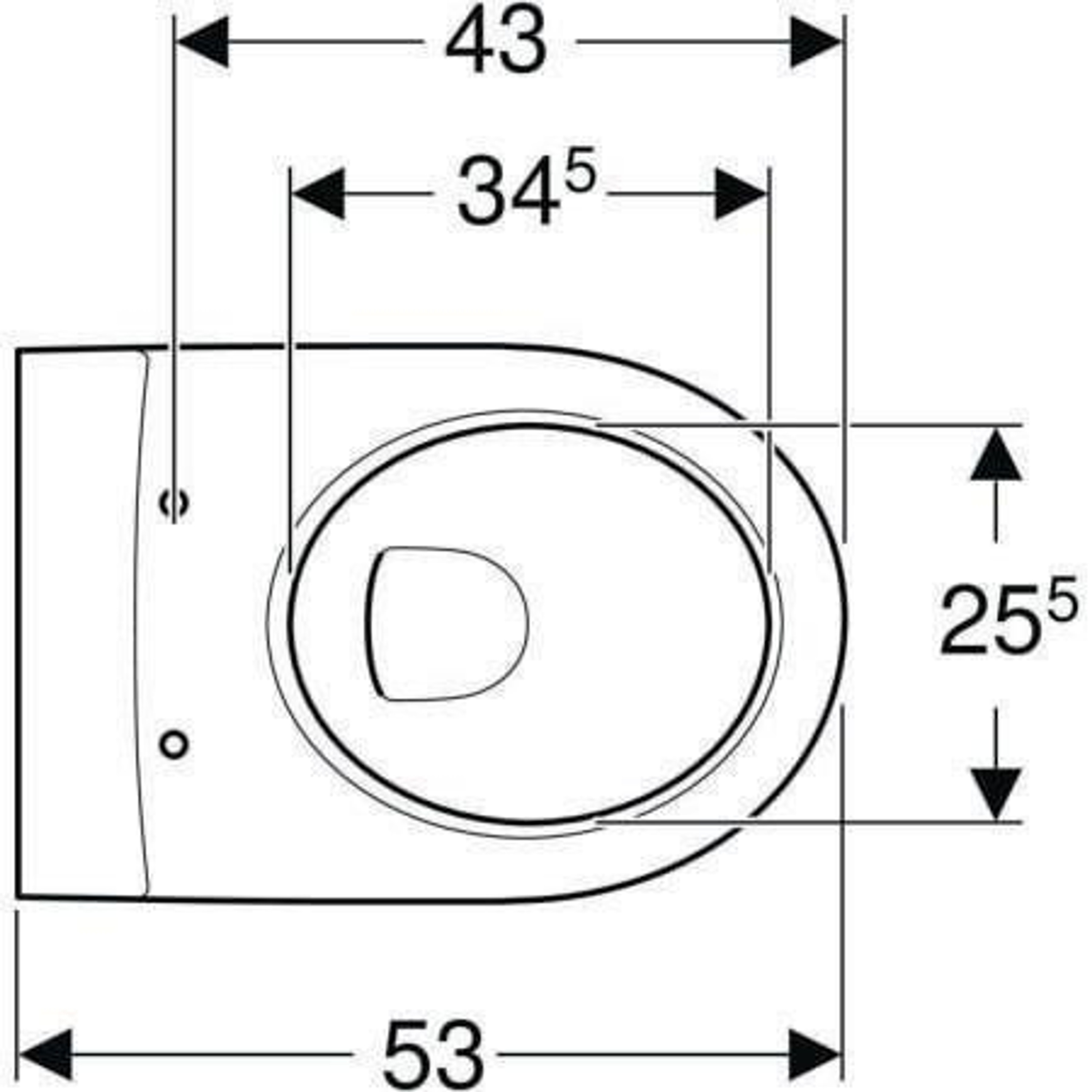 Geberit Wand-Tiefspül-WC iCon Rimfree, g