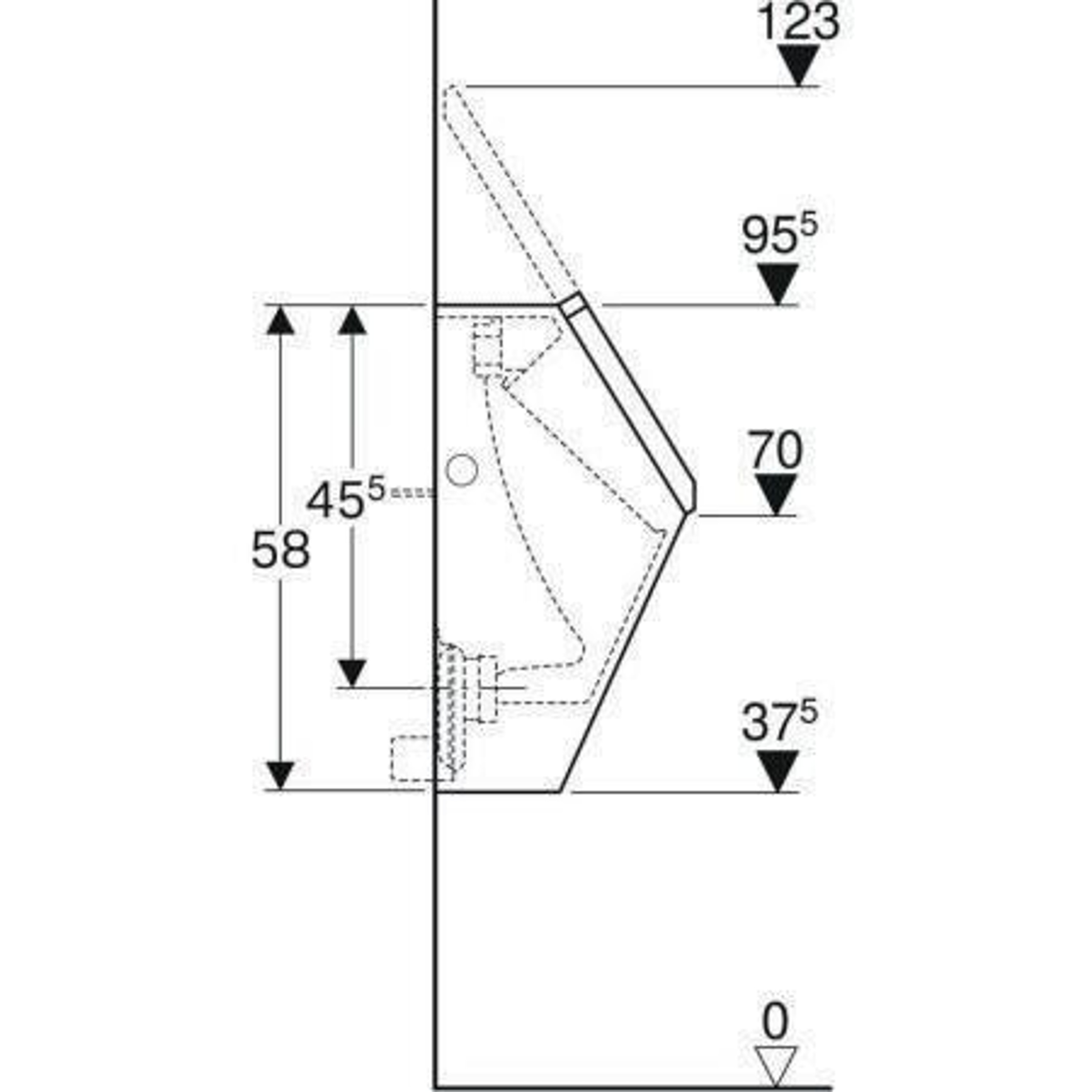 Geberit Urinal RENOVA PLAN m De Zul v hi