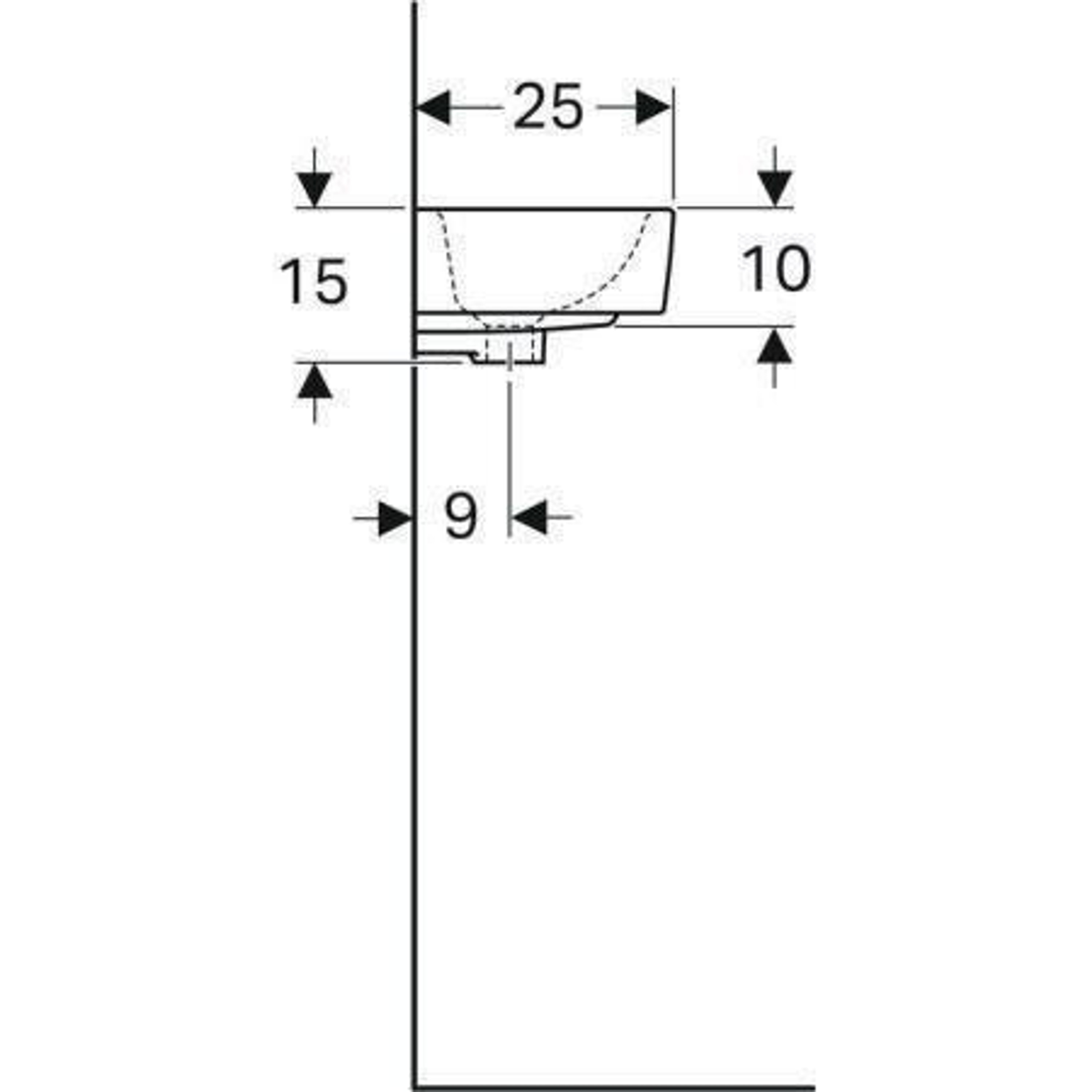 Geberit Handwaschbecken RENOVA PLAN o Ha