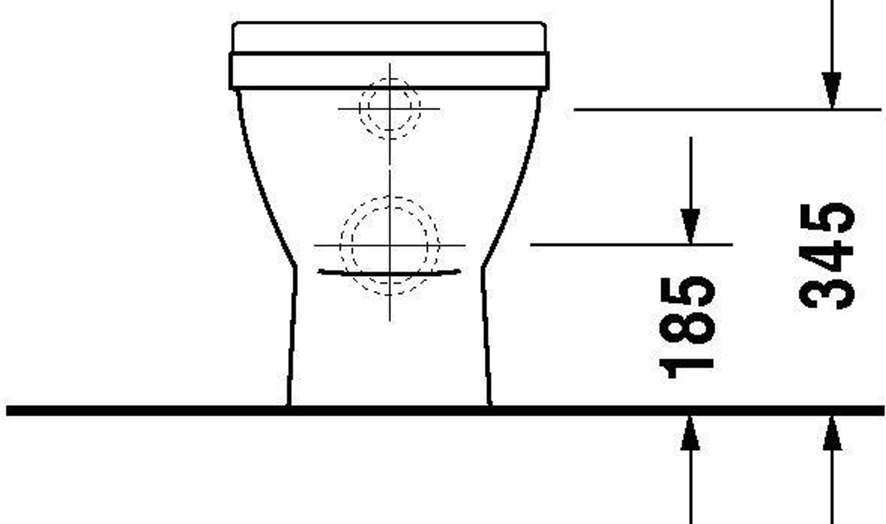 Duravit Stand-WC STARCK 3 ti 360x560mm A