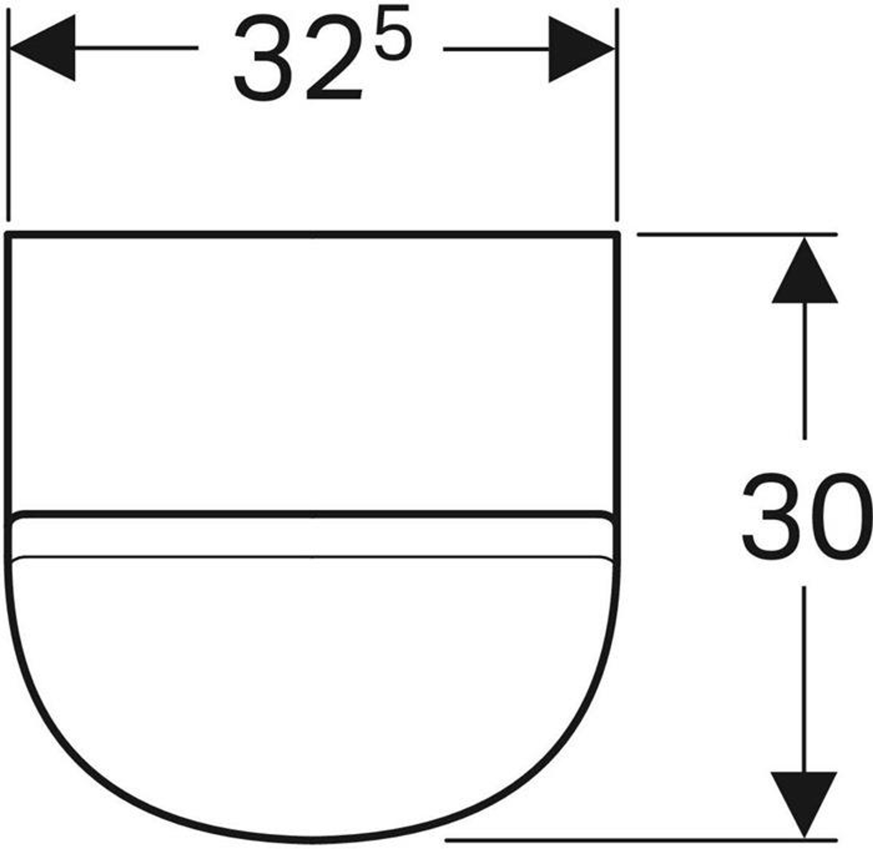 Geberit Urinal RENOVA PLAN m De Zul v hi