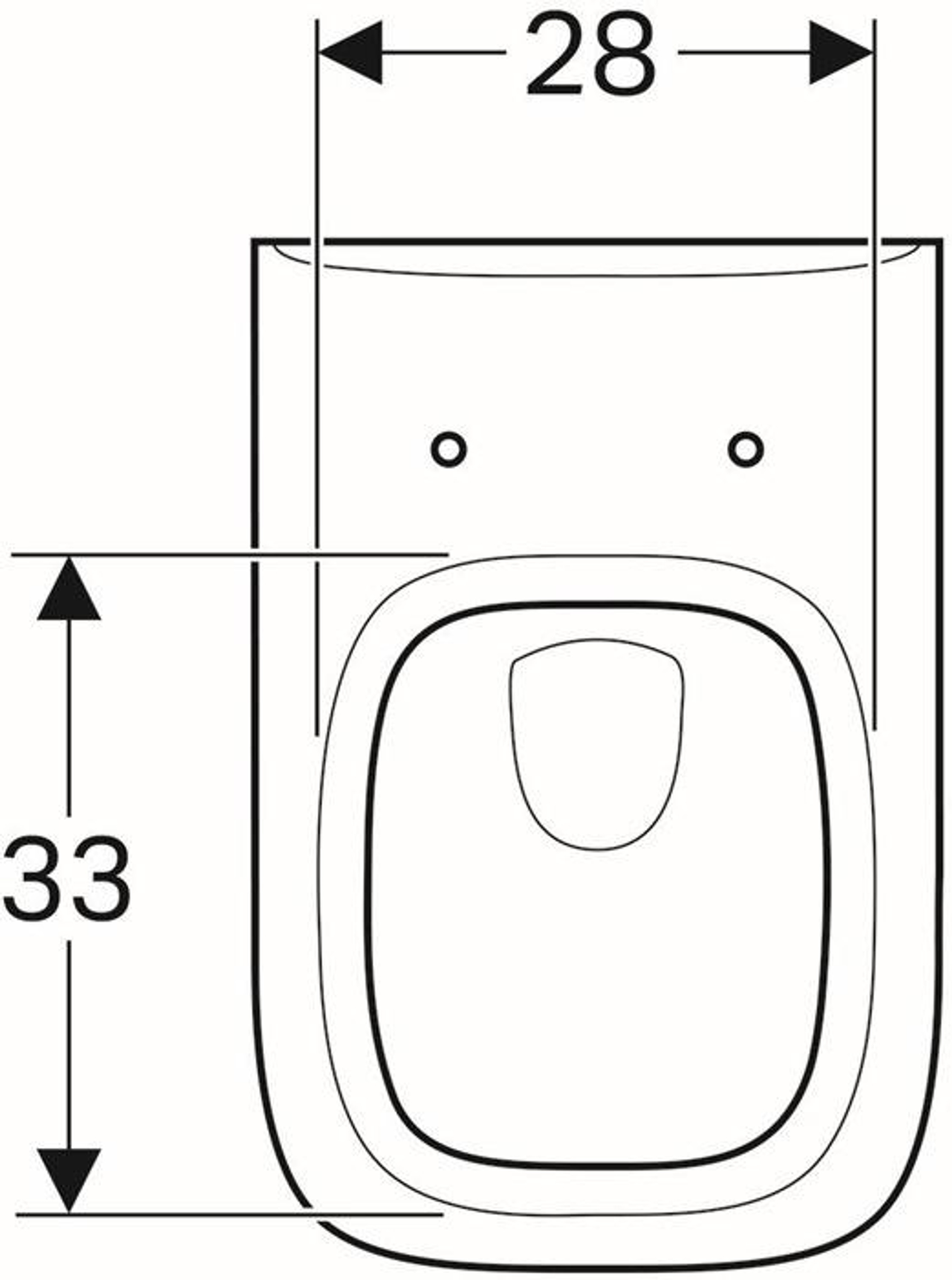 Geberit Wand-Tiefspül-WC RENOVA PLAN mit