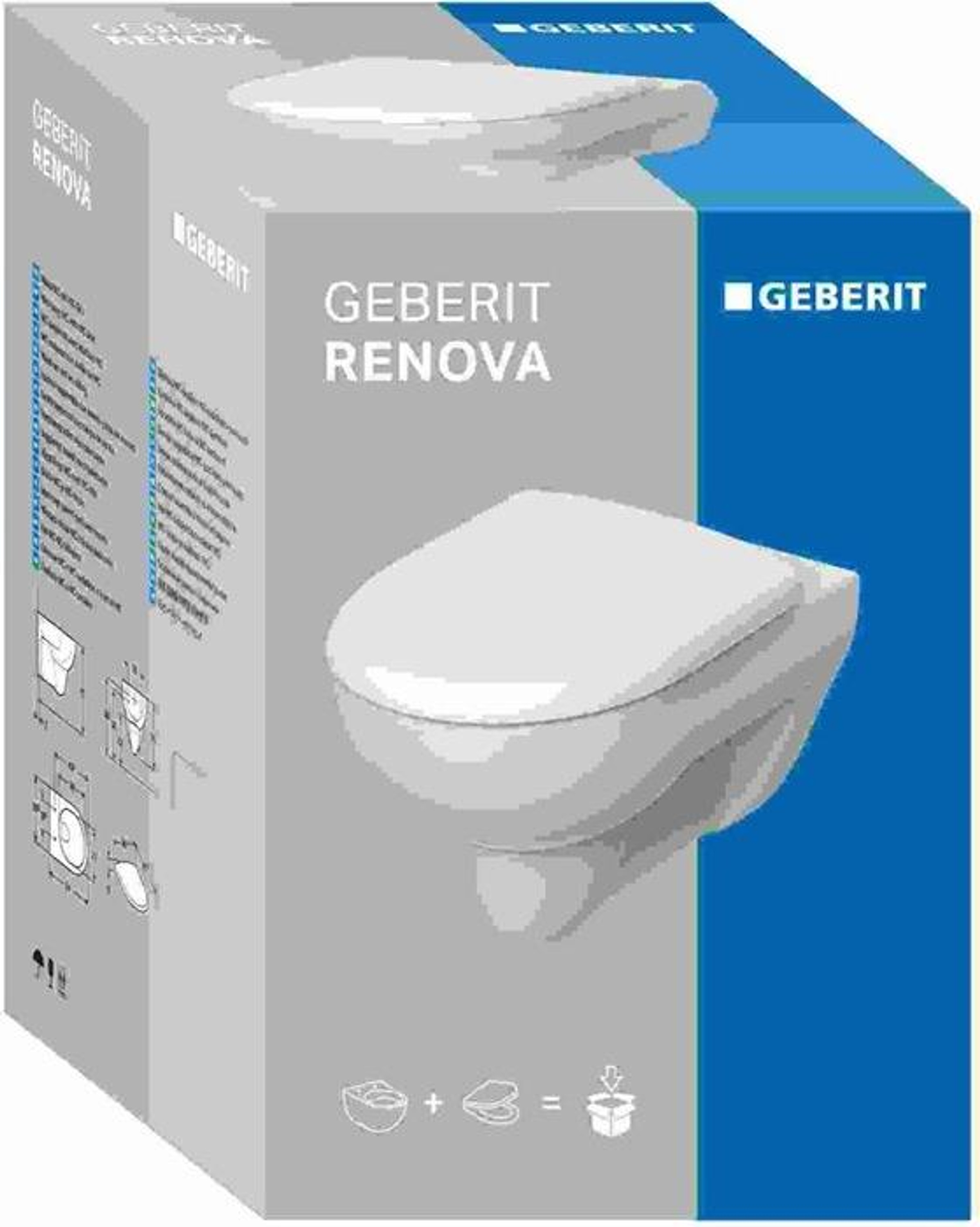 RENOVA Spül Wand-Tiefspül-WC mit Geberit
