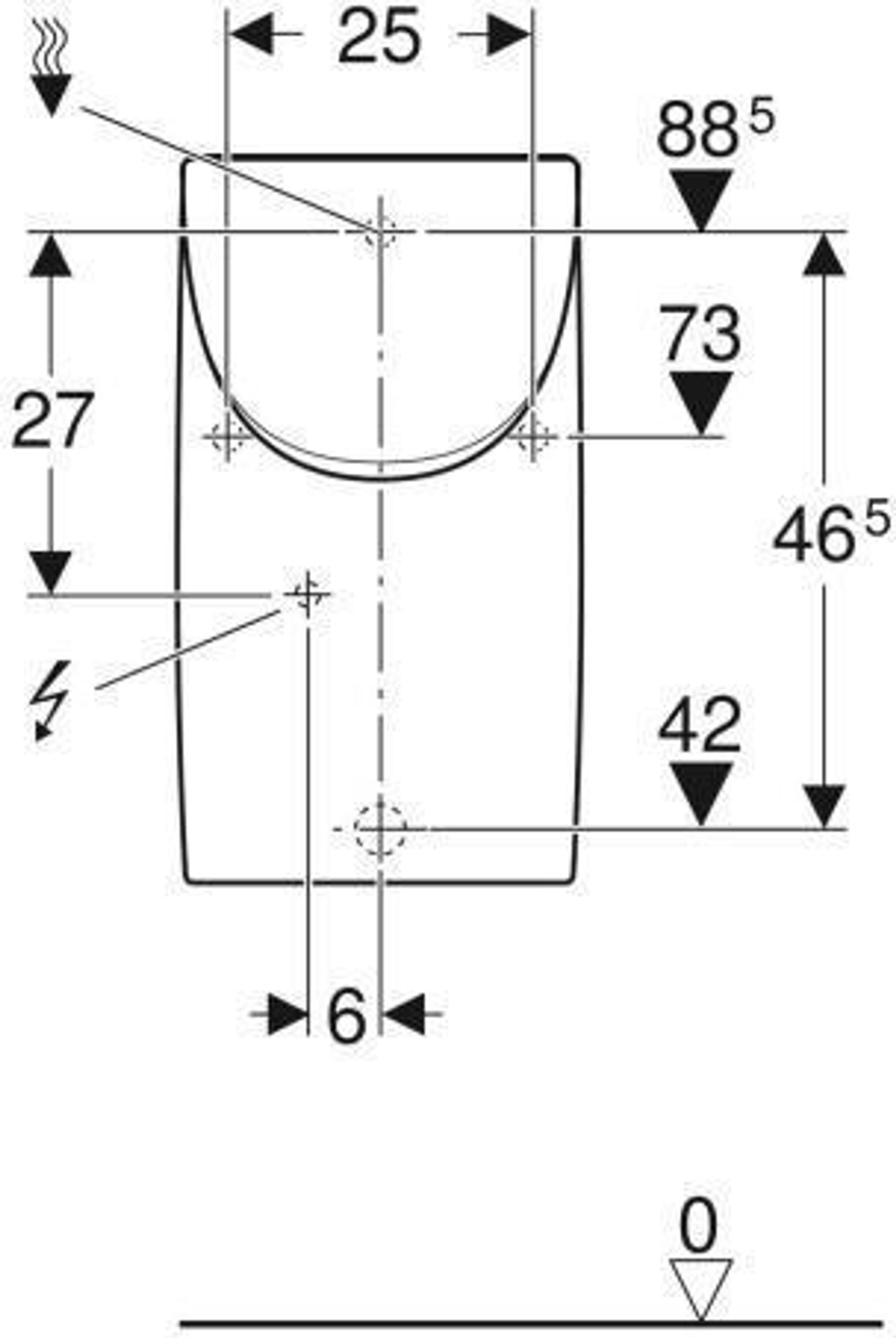 Geberit Urinal RENOVA PLAN m De Zul v hi