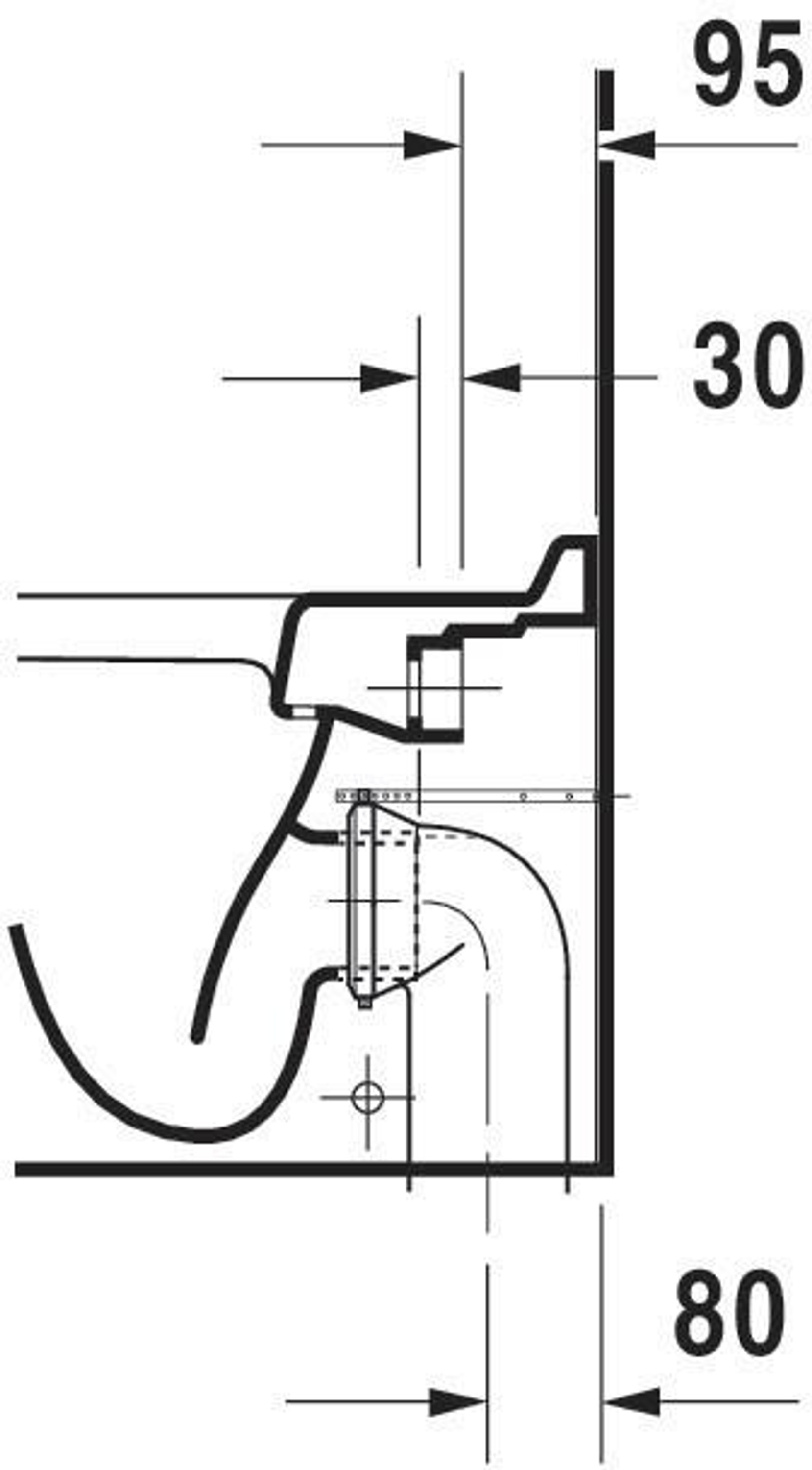 Duravit Stand-WC STARCK 3 ti 360x560mm A