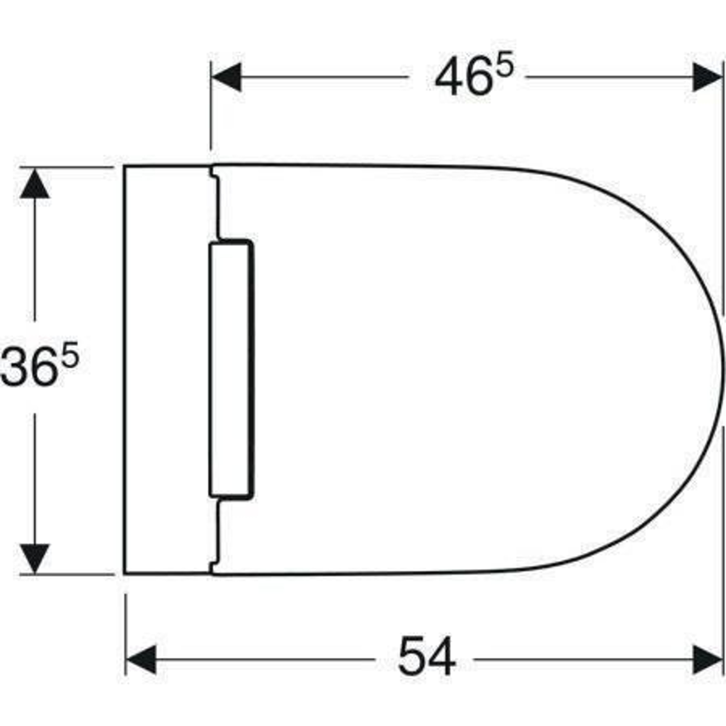 Geberit Wand-Tiefspül-WC ONE mit WC-Sitz