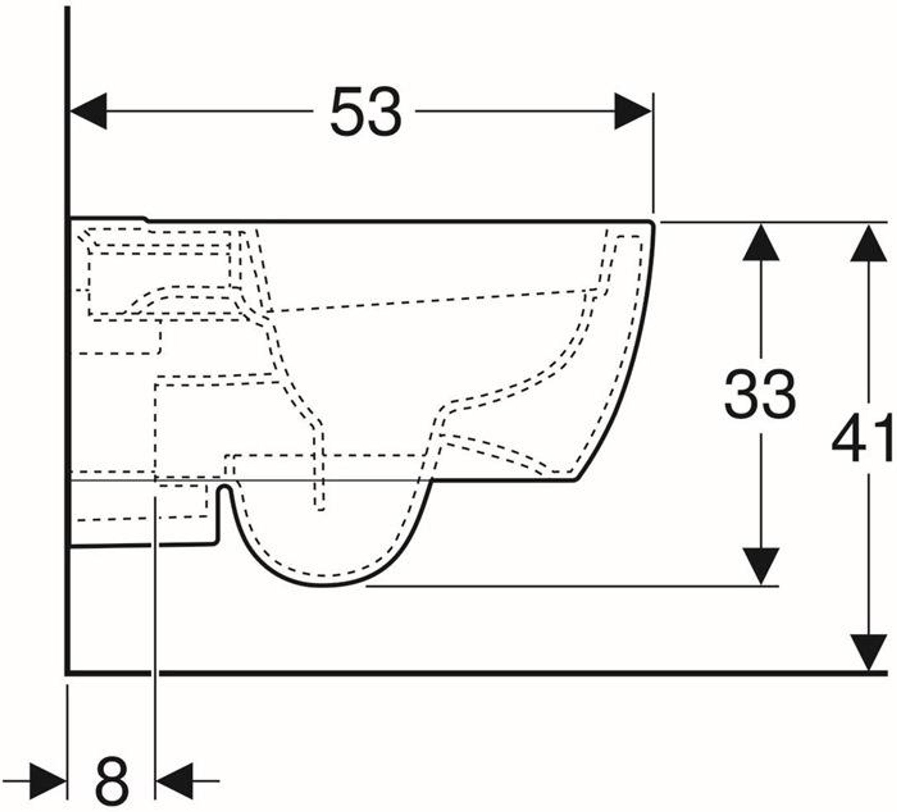 Geberit Wand-Tiefspül-WC iCon Rimfree, g