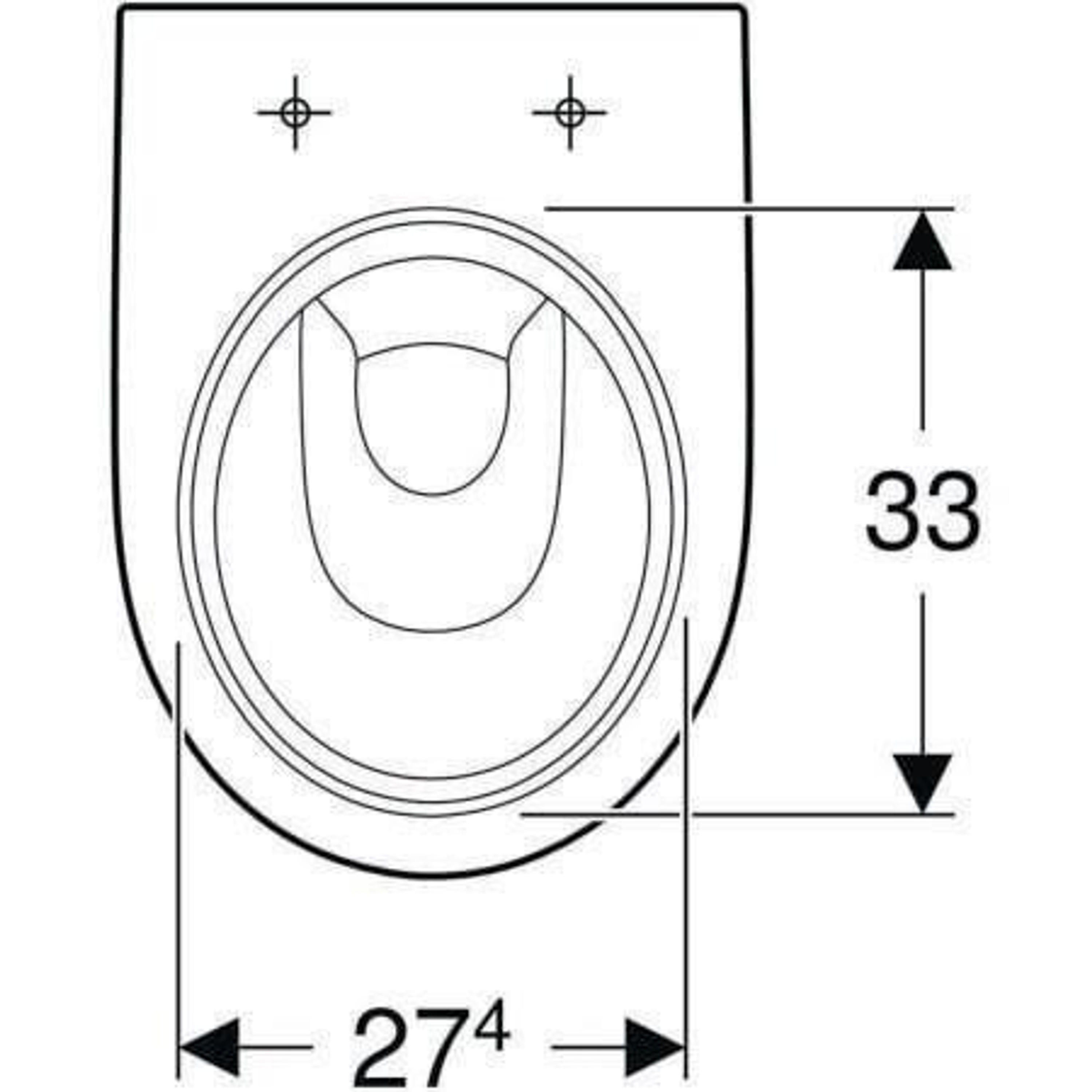 Geberit Stand-Tiefspül-WC RENOVA Abgang