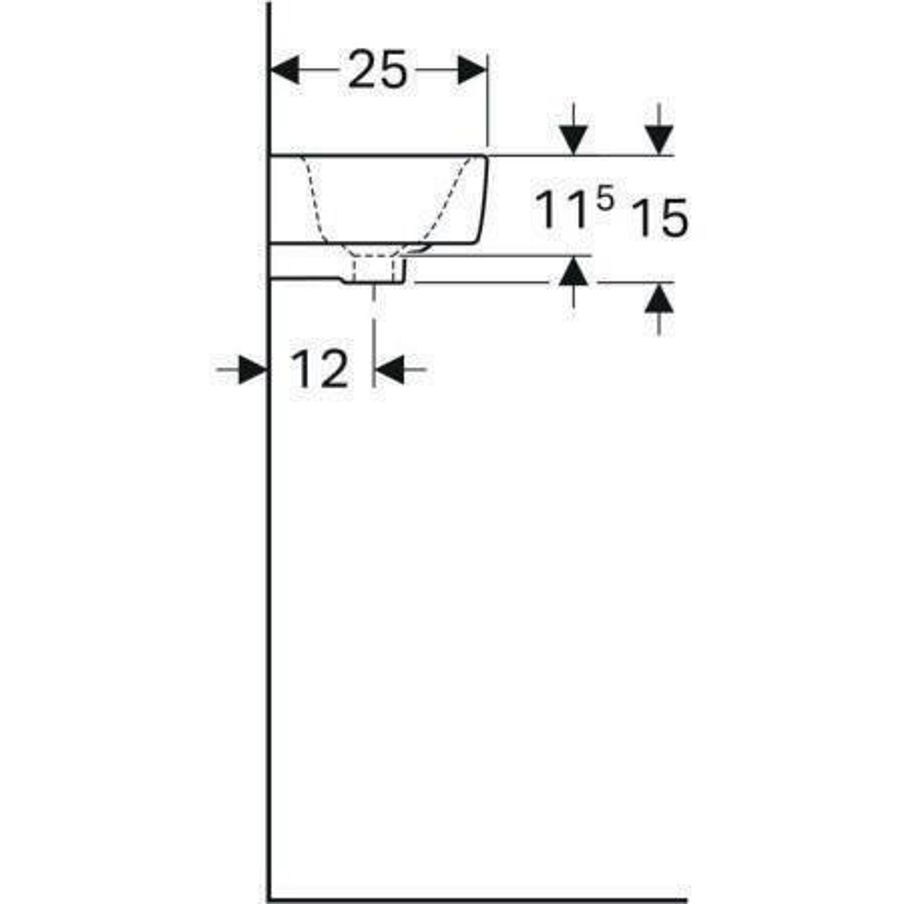 Geberit Handwaschbecken RENOVA COMPACT 5